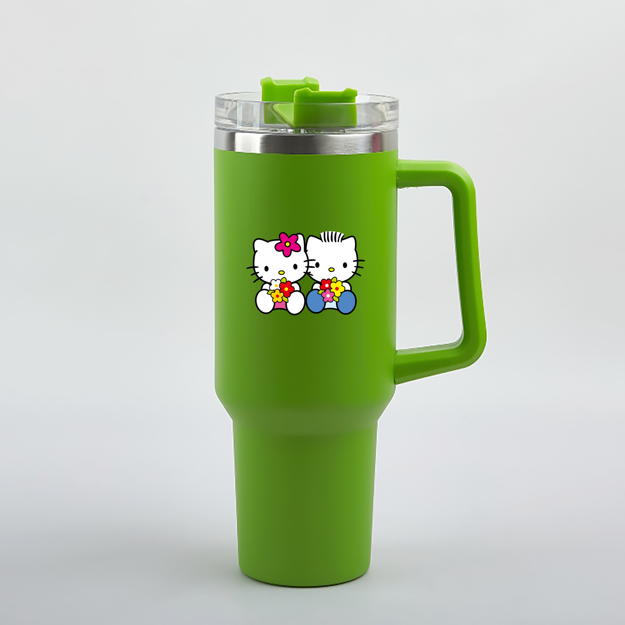 （画像用） Hello Kitty ハローキティ 1200mL車用タンブラー（カラープリント）